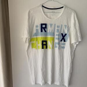 Men's Tshirt Armani exchange NEW shirt, xl white T-shirt or oversized top large